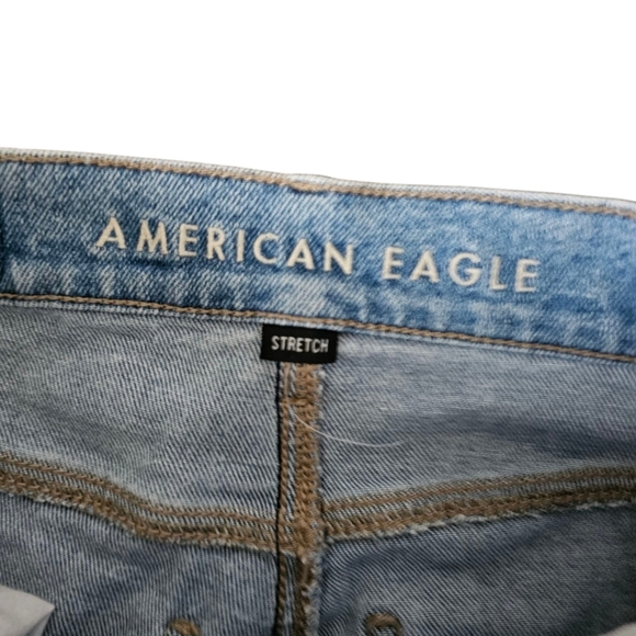 American Eagle Outfitters Highest Rise 90s Boyfriend Light Blue Stretch Jeans - Picture 3 of 6
